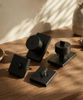 Matte Black Exterior Door Lock Set With Deadbolt, Built To Last, Front Door Knob With Lock And Key, Reversible Entry Hardware on table
