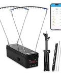 Projectile Speed Chronograph With Bluetooth App And Infrared Optical Sensors 0 To 9999 Feet Per Second Velocity Meter Adjustable Stand Data Storage For Multiple Test Runs Pro Grade For Ballistics Archery And Firearm Labs on adjustable stand