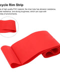 Red Stretchy PVC Bike Tire Liner Tape For 26 Inch Wheels 80mm Rim Strips Anti Puncture Protector Inner Tube Cushion For Mountain Bikes