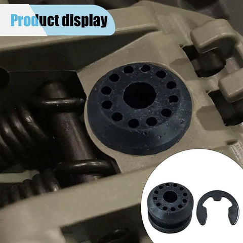 2 Pack Transfer Case Shift Linkage Bushings With E Clips Grommet Kit Replacement For OEM 68078975AA 68078974AA Durable Rubber