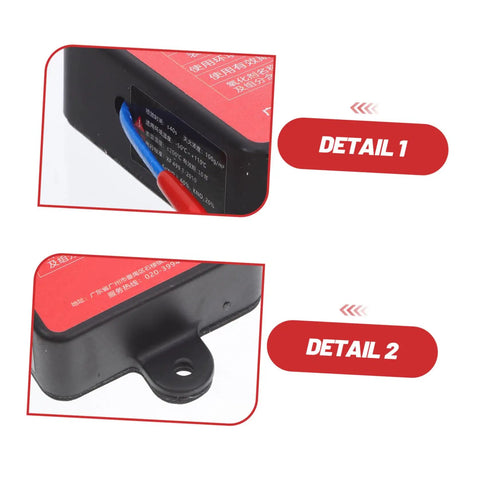 No Sweat Auto Rescue 30G Fire Extinguisher With Super Sticky Back Adhesive For Sedans Trucks And Trailers detail of activation sensor and mounting feature.