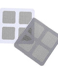 10 Piece Screen Repair Patch Kit For Windows, Doors And Tents Easy Adhesive Patches To Fix Tears, Holes, And Rips Without Expensive Replacements Ideal Emergency Camping Gear And DIY Home Screen Repair showing adhesive mesh patches for screen repair.