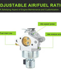 SV600 20 HP Carburetor Replacement Kit 20 853 95 S 20 853 71 S for Kohler SV590 SV600 Engines with air/fuel ratio adjustment