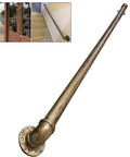Badass Heavy Duty Adjustable Stair Handrail Bracket Featuring Rock Solid Stainless Steel Supports for safe stairway access.
