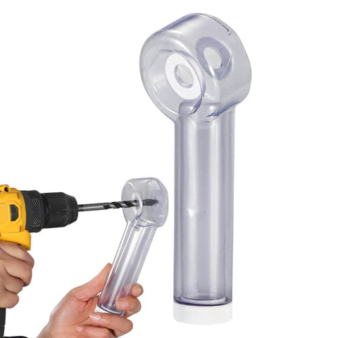 Heavy Duty Hole Saw Dust Collector And Drilling Debris Catcher That Gobbles Up Kick Up Sawdust Right Quick keeps job site clean with clear polycarbonate material.