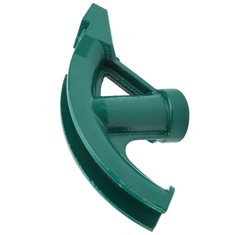 Premium Manual Conduit Bender And Portable Tube Former green bender head used for shaping copper and steel pipes on job sites.