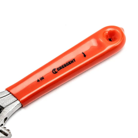 4 Inch Adjustable Cushion Grip Wrench With Ergonomic Handle, Hex Jaw Design For Tight Grips, Half Inch Capacity, AC24CVS