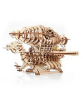 Eco Wood Art Skylord Pirate Airship 3D Wooden Puzzle With Rubber Band Engine Mechanical Model Kit 388 Laser Cut Pieces