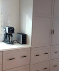 Gold And Black Knurled Bar Cabinet Pulls 24 Pack With 7.5 Inch Center, 8.6 Inch Long on kitchen drawers and cabinets