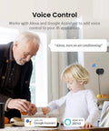 Man and child using Smart IR Hub With Sensor Cable, WiFi Infrared Blaster For TV, AC, Set-Top Box, Projector And More, Works With Alexa