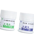 Pro Grade Solder Paste 138C To 183C Melting Point 50G X 2 labeled jars for PCB repair and phone board soldering flux paste
