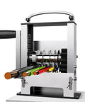 Heavy Duty Manual And Electric Drill Compatible Wire Stripper Machine For 0.12 To 0.67 Inch Copper Cables showing six stripping channels and blades.