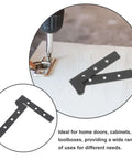 Heavy Duty Detachable Pivot Door Hinges Concealed Cabinet Hardware Stainless Steel Locking Hinge for Secret Doors installation