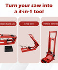 Portable Band Saw Stand Turns Your Saw Into A Miter And Vertical Band Saw, No Fuss, Compatible With 6232 6238 And 2729 Models