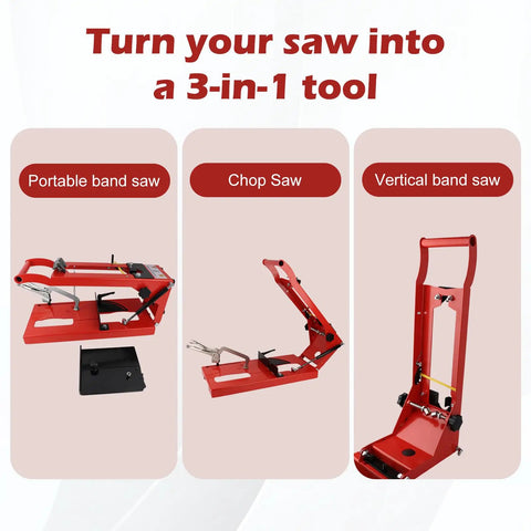 Portable Band Saw Stand Turns Your Saw Into A Miter And Vertical Band Saw, No Fuss, Compatible With 6232 6238 And 2729 Models