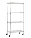 Built Bangin 2 Inch Casters Set Of 4 For Wire Shelving And Rolling Carts 360 Swivel Wheels on metal shelving unit.