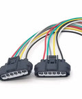 Six Wire TPS Plug Kit With Six Plug Throttle Body Harness Receptacle For Most Cars Black DJ7045A 3.5 21 1J0973724 OEM Style Accessory