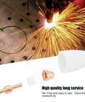Super Cool 75-Piece Plasma Cutting Torch Consumables Kit For PT31 Pt40 Cut 40 And Cut 50 With Precision Engineered Swag Parts, copper tips and torch components.