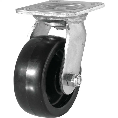 Heavy Duty 5 Inch Swivel Caster Plate With Non Marking Wheels Rated A Solid 500 Lb Load Ultimate Rolling Cart Upgrade Built Tough As Nails And Ready To Hustle Any Shop Floor Smooth Working Beast Zero Hassle Guaranteed