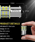 Bright 12V White LED Bulbs Kit With 50 SMDs For 1156 1141 1003 Fit Car Interior RV And Camper Lights Ten Pack