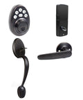 Oil Rubbed Bronze Front Door Lock Set With Keyless Entry And Handle Electronic Keypad Deadbolt Smart Lock For Front Door