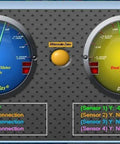 Two-Axis High-Precision Digital Inclination Sensor Module With NIST-Traceable Tilt Angles Inclinometer RS232 RS485 Plug-And-Play Access PC Sync Pro Software Dongle Bundle For Remote PC Readouts, dual-axis meter screen