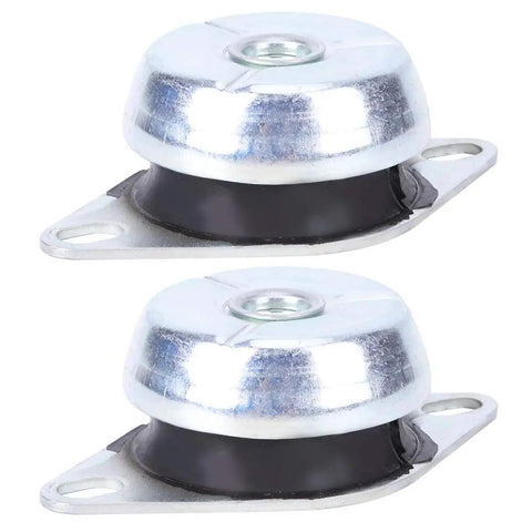 Heavy Duty Bell Shaped Shock Damper Mount For Car Generators Plus M10 Thread with galvanized steel and rubber buffer.