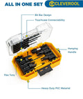 16 Piece Countersink Drill Bit Set With Adjustable Depth Tapered Bits And 4 Wood Plug Cutters in PVC storage box