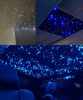 32W RGBW Twinkle Fiber Optic Lights Kit With Music Activated App Control Bluetooth Star Ceiling Sky Light installed