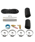 Auxiliary Fuel Tank Install Kit for Ford Super Duty F250 F350 1999 2022 Gravity Fueled System with aluminum and rubber parts