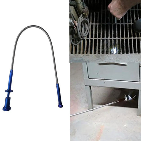 Magnetic Pickup Tool With LED Light And Flexible 360 Degree Reach Four Claw Gripper For Mechanics And Reaching Tight Spots Under Furniture In Crevices And Drains