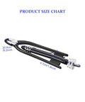 Pro Grade 6 Inch Safety Wire Pliers With Lock Wire Twist Tool And 10 Meter 0.5mm Steel Wire For Aircraft And Auto Industry, Rugged Aviation Maintenance Pliers with size chart showing dimensions.