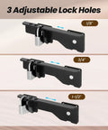 Heavy Duty Flip Gate Latch Crafted From Reliable Carbon Steel For Barns And Wood Fences with 3 adjustable lock holes.