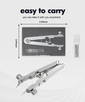 Spring Bar Plier Tool Kit For Watch Bands And Straps Removal And Repair With Durable Eight Alloy Steel Pins And Precision Tweezers Pro Grade Repair Set Silver; compact design and easy to carry.