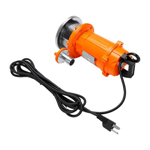 Jiawu 6000GPH Submersible Water Pump High Flow Transfer for Home Farm Industrial Use Compact Low Noise Powerful Motor Orange With Us Plug Perfect For Draining Pool Fish Tank Irrigation Projects Easy Setup And Reliable Performance