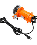 Upgrade Your Drain Setup With This Badass 370W Submersible Sump Pump Pushing A Meaty 6000 GPH For Pool Pond Garden Tub And Basement Floods With Heavy Duty Build And Versatile Outlets Handling Wet Messes Fast While Keeping Your Property Swept Clean All, featuring orange alloy body and power cord.