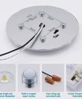 2 Pack LED Light Engine Retrofit Kit For Ceiling Fans And Lighting Fixtures With 6 Inch 24W 2200 Lumen Output 3 Color Temperature