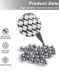 10 Piece Half Inch Steel Bearing Balls Kit For Precision Bearings 12.7mm Chrome Steel Balls Hardened Chrome Alloy Wear Resistant Set For Machinery RC Cars DIY Projects Great For Small Bearings And Precision Work, AISI 52100 chrome steel balls