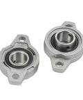 Dope 4 Pack Pillow Block Bearing Kit Featuring KFL08 And KFL Models From 8MM Through 25MM Zinc Alloy Construction With Built In Self Aligning Unit For Super Slick Rotational Motion On Matched Linear Shaft Systems Doing Real Good Work Right Now, two zinc alloy pillow block bearings