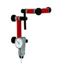 Universal Indicator Holder For Dial Test Indicator Built Tough In Lightweight Aluminum Alloy With One And Seven Eighths Inches Clamping Diameter, Red And Black