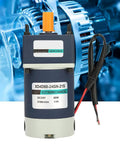 Durable 60 Watt Metal Gear DC Motor Featuring Class B Insulation And Precise Speed Control For Industrial Machines with 24V power.