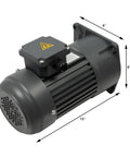 Beefed-Up AC Gear Motor 400W 1/2HP Electric Gear Reducer Vertical Mount, Aluminum Housing, 90Nm High Torque for Heavy-Duty Machinery
