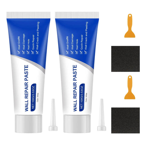All-In-One Drywall Patch Kit With Scraper, Quick-Dry Wall Repair Paste For Easy DIY Home Fix And Office Renovation, Rent-Friendly Hole Filler