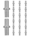 Cabinet Door Repair Kit For Home Kitchens With Stainless Steel Spring Loaded Pins Enhanced Grip Anti Sag Function Quiet Close Damper Easy Install 20 Piece Set For Cabinets, 20 metal pins