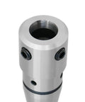 Close-up of R8 To Three Quarter Inch Weldon Shank Arbor Adapter For Milling Machines with visible screws and metal finish