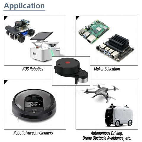 LD14P 360 Degree Lidar Sensor For Indoor And Outdoor Mapping And Obstacle Avoidance with applications in robotics and drones