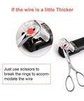 12 Pack 2 Pin 2 Way No Wire Stripping Toolless Quick Splice Wire Connectors with scissors for thicker wires
