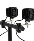 Ride Ready Two Piece Adjustable Light Bar Mounting Brackets for 18 to 29mm Auxiliary Spotlight Light Aluminum Tube Clamp Holder