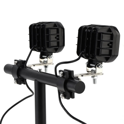 Ride Ready Two Piece Adjustable Light Bar Mounting Brackets for 18 to 29mm Auxiliary Spotlight Light Aluminum Tube Clamp Holder