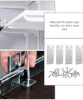 Stainless Steel Furniture Braces Set Flat Straight Brackets For Wood Repair And Fixing Burr Free Finish Stable Support Easy Install